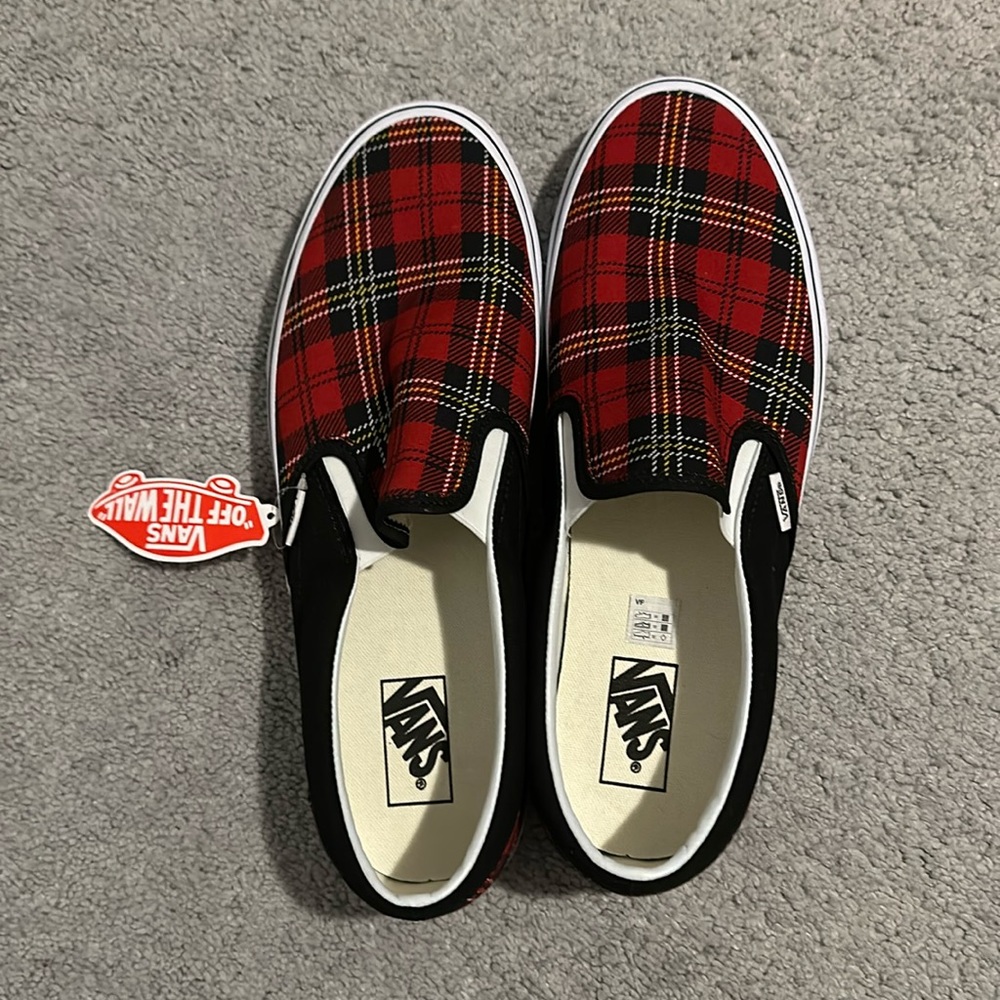 VANS Plaid Classic Slip-On Shoes